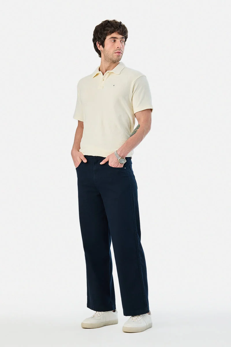سنيتش 100% Cotton Relaxed Fit Trousers